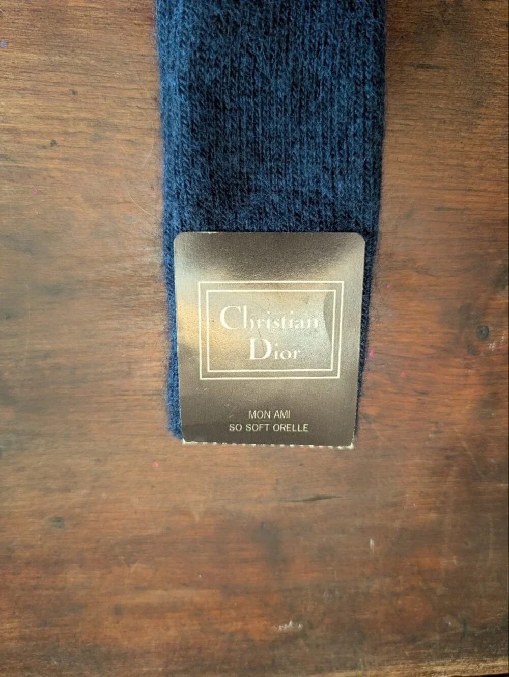 Dior Vintage Navy Blue Dress Socks